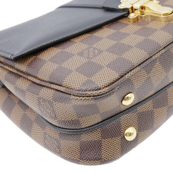 Louis Vuitton  Clapton Damier Ebene Shoulder Bag Black - Picture 7 of 12